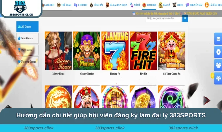 Hướng dẫn chi tiết giúp hội viên đăng ký làm đại lý 383SPORTS
