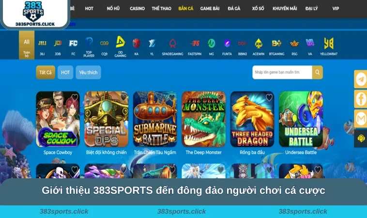 Giới thiệu 383SPORTS đến đông đảo người chơi cá cược