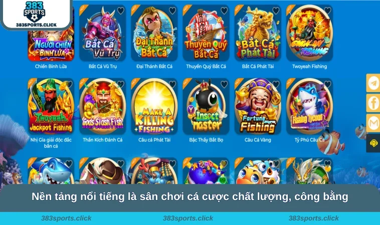 Nền tảng nổi tiếng là sân chơi cá cược chất lượng, công bằng