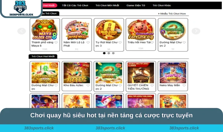Chơi quay hũ siêu hot tại nền tảng cá cược trực tuyến