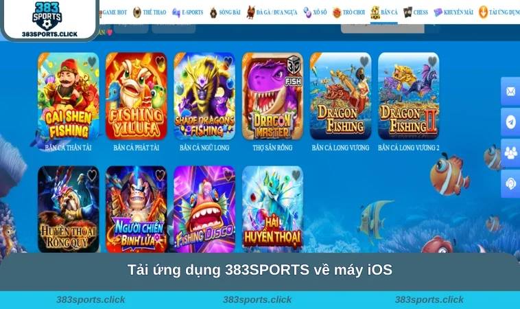 Tải ứng dụng 383SPORTS về máy iOS